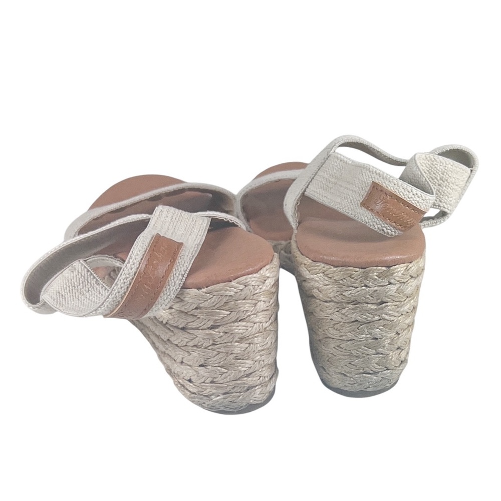 Tommy Bahama Tan Sakura Espadrille Wedge Sandals Size 9 EUC Spring Neutral - Picture 4 of 6